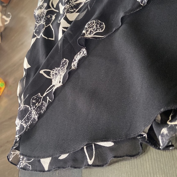 SILK FLORAL SLEEVELESS COWL NEXK MIDI DRESS - Picture 8 of 11